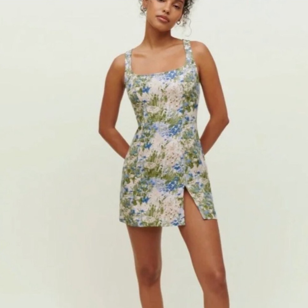 REFORMATION Noha Hillside Print Mini Dress Sz 2